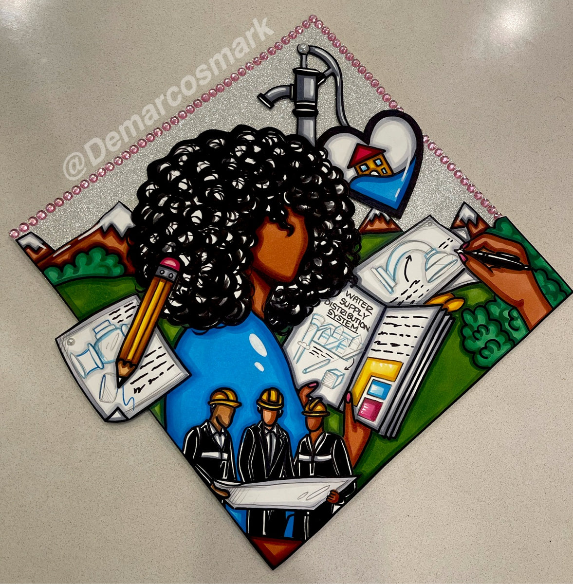 Psychology 3D Grad Cap Topper – Demarcosmark