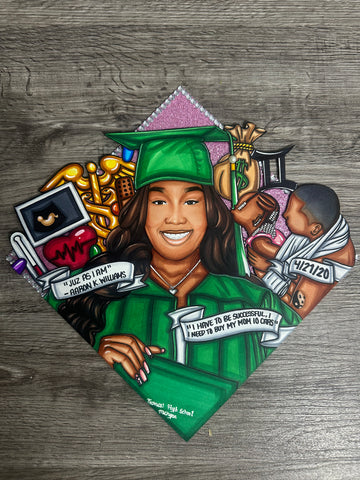 Custom 3D Grad Cap Topper Londrea