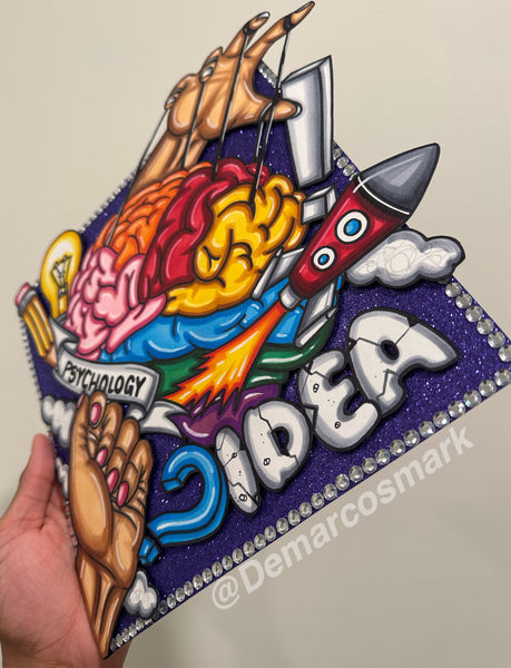 Psychology 3D Grad Cap Topper