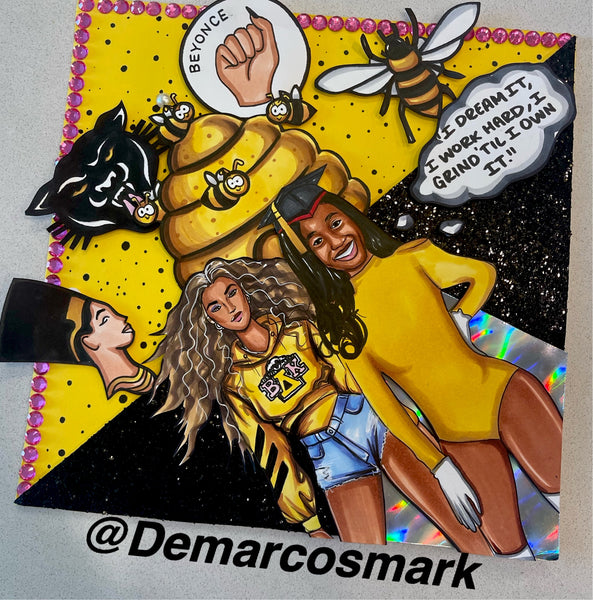 Beyoncé 3D Grad Cap Topper