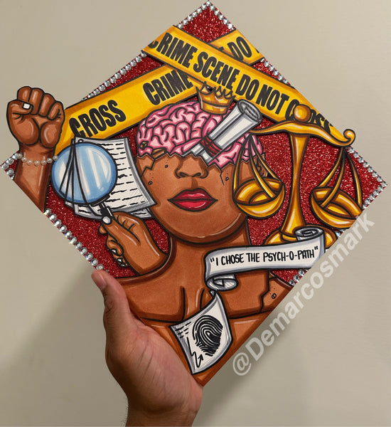 Criminal Justice 3D Grad Cap Topper