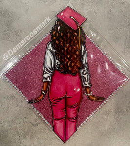 Alpha Woman 3D Grad Cap Topper