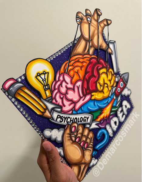 Psychology 3D Grad Cap Topper