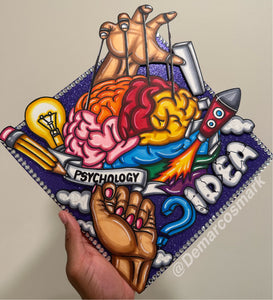 Psychology 3D Grad Cap Topper