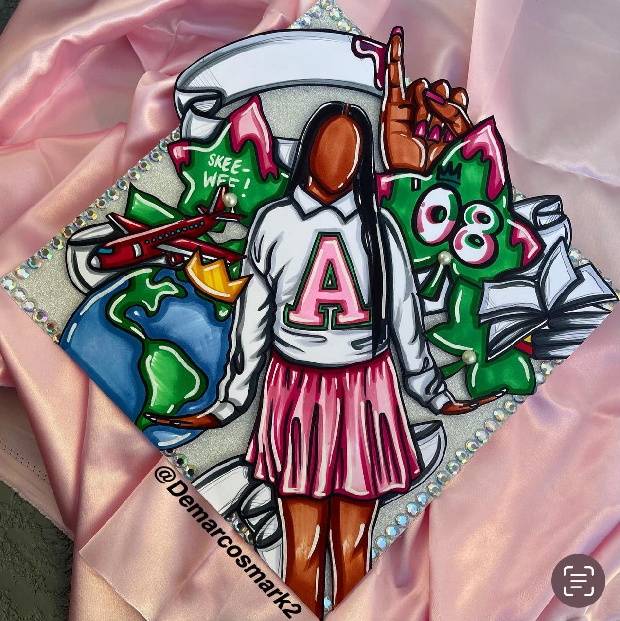 Alpha Woman 2 3D Grad Cap Topper